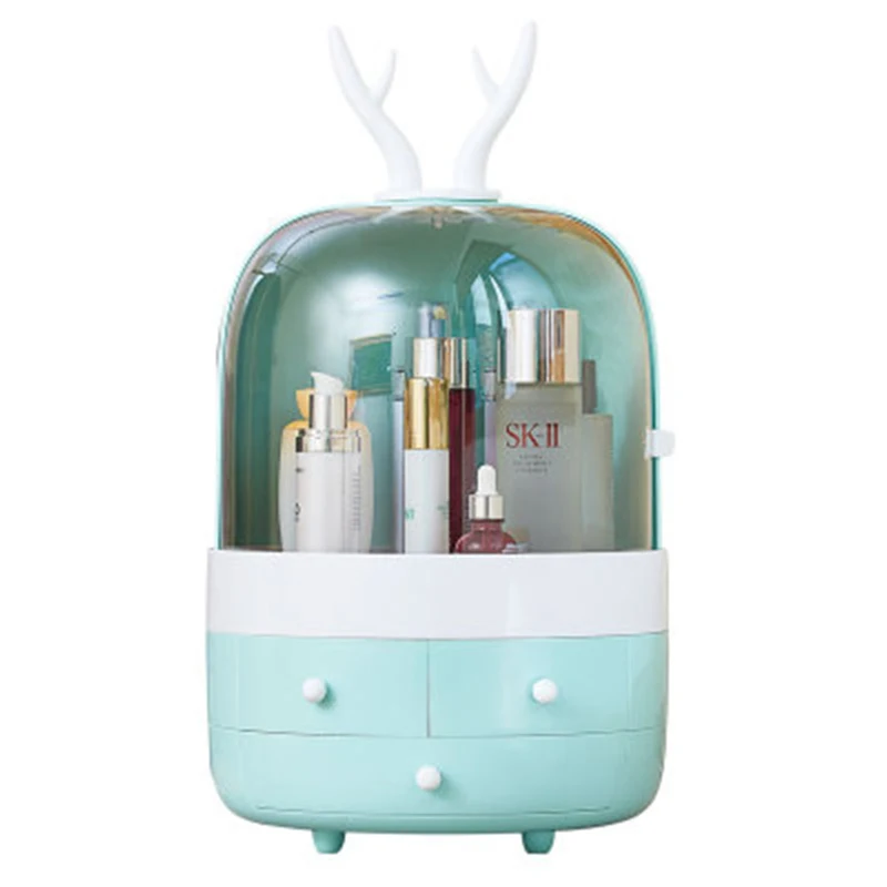 

Acrylic Cosmetic Box Waterproof Transparent Makeup Organizer Hand-held Cosmetic Jewelry Bag Drawer Home Storage Boxs