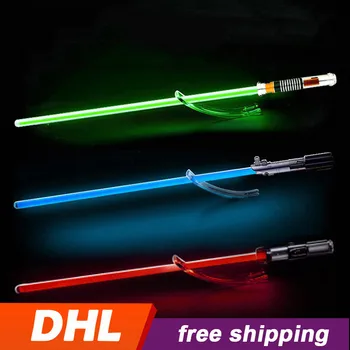 

Jedi Knight Luke Skywalker Darth Vader Kylo Ren Lightsaber Force Heavy Dueling FOC Lock up Metal Handle Sword Luminous Toys