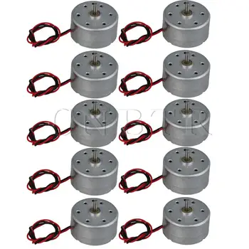 

CNBTR DC 1.5-6V 5500RPM Solar Power Generator Motor 2mm Dia Shaft Pack of 10