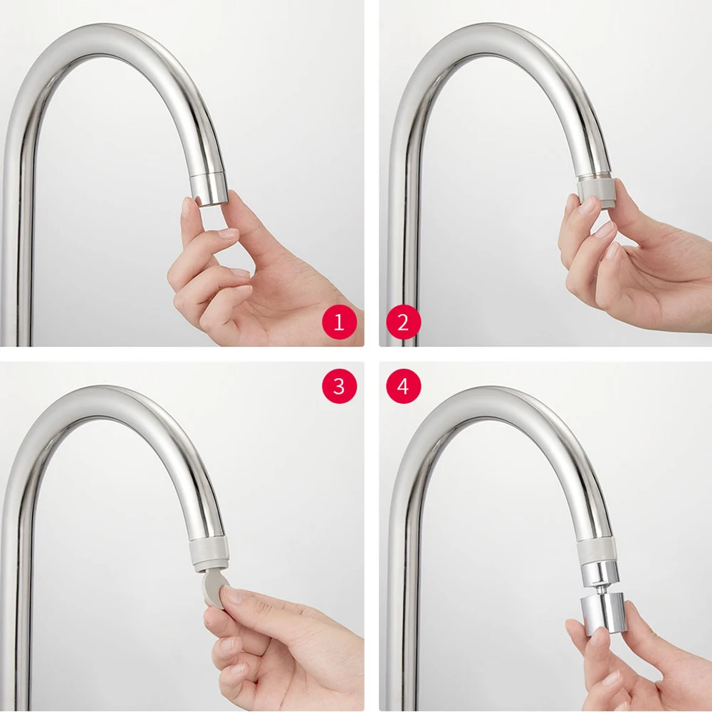 Xiaomi DABAI кухонный аэратор водный диффузор Bubbler цинковый сплав водосберегающая головка фильтра кран с форсункой соединитель двойной режим