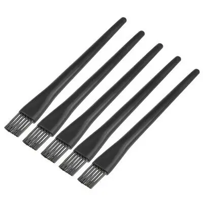 

5pcs Plastic Handle ESD Anti Static Conductive Brush 11 Holes Black