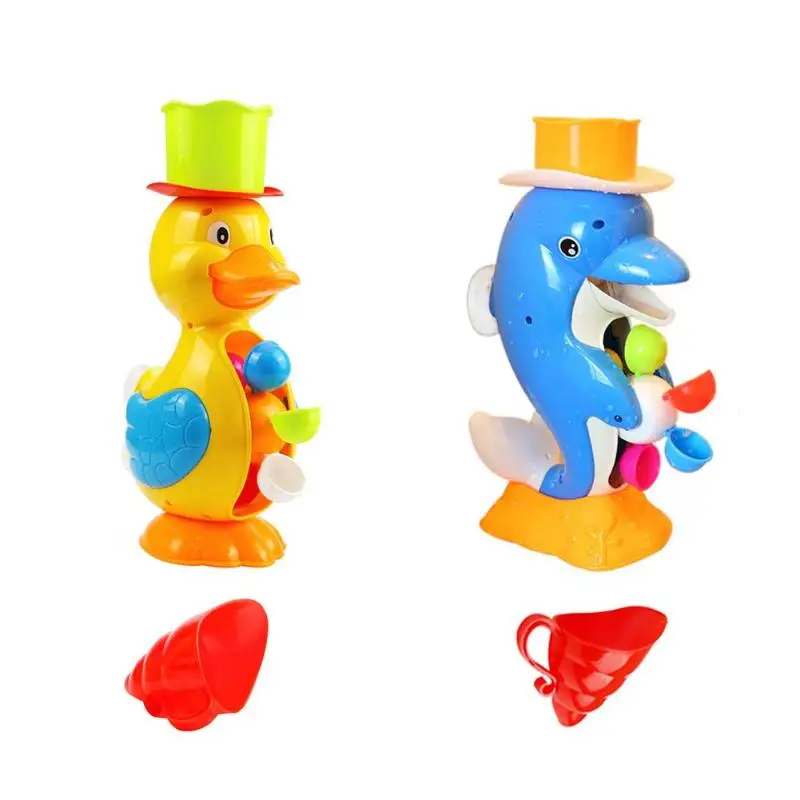 Детская душевая Ванна игрушки милый утка водонагреватель игрушка Дельфин детский кран для купания вода распылительный инструмент колесо тип даблинга подарок игрушка для ребенка