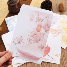 

Aesthetic Chinese Retro Literature Art Stationery Romantic Love Letter Envelope Envelopes Letter Paper Enveloppe Letter Set Mail