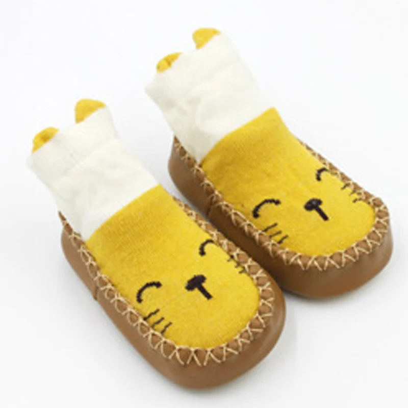 

Pudcoco Unisex Baby Floor Cute Cartoon Patchwork Printed Soft Floor Anti-slip Comfortable Stylish Socks
