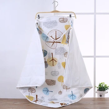 

Baby Blankets Swaddle 0-3 month hooded blanket cotton newborn baby Sleeping Bag bedclothes for stroller winter