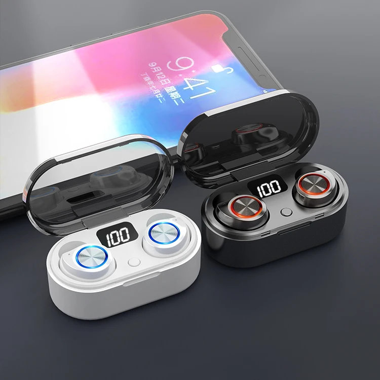Новые Bluetooth наушники TWS 5,0 в водонепроницаемые HD стерео беспроводные наушники с шумоподавлением игровая гарнитура Светодиодный дисплей питания