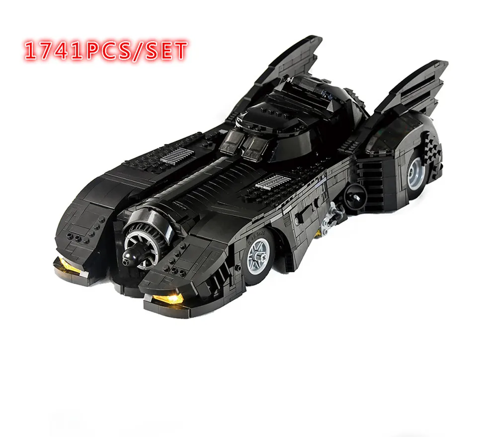 BuildMoc Лига Справедливости Бэтмен UCS Бэтмобиль 1989 финал 30 Diecasts игрушка автомобиль