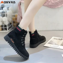 Зимние ботинки; роскошная дизайнерская обувь для женщин; модные черные зимние ботинки; нескользящие удобные теплые ботильоны; коллекция года; Botas Mujer