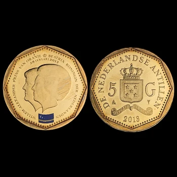 

Netherlands Antilles 5 Shield 2013 100% Real Genuine Original Coin Comemorative Coin Collection Rare Unc