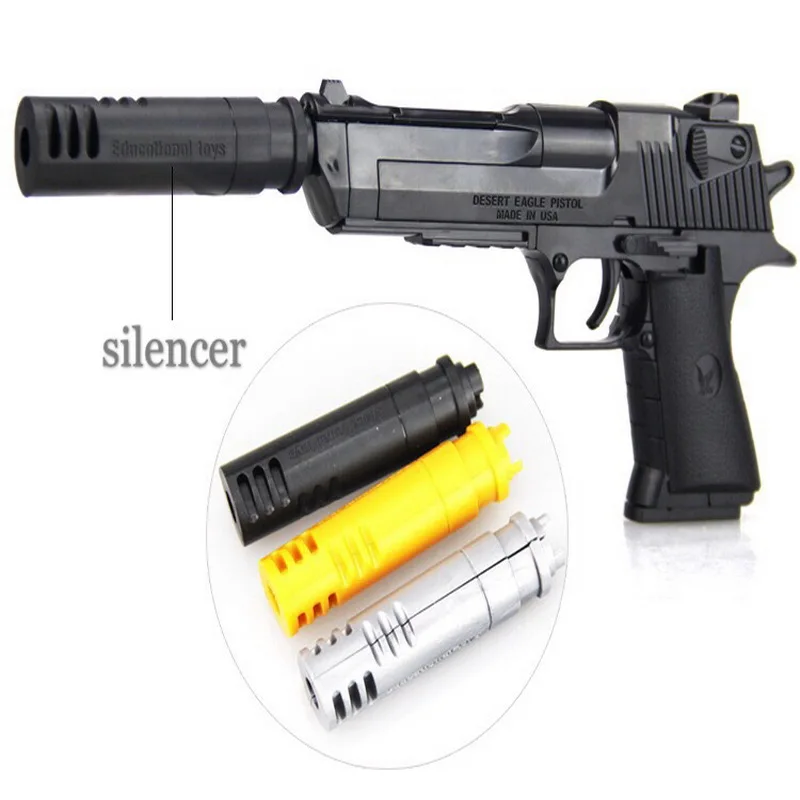 

2019 Can Fire Gun Handgun Pistol Model DIY Assembly 3D Puzzle Toy Brain Game Model Bullets NEW For Kids gift
