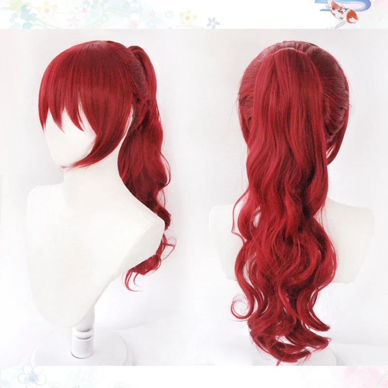 

Game Persona 5 Yoshizawa Kasumi Red Wig Cosplay Costume Heat Resistant Synthetic Hair Women Party Role Play Wigs + Wig Cap