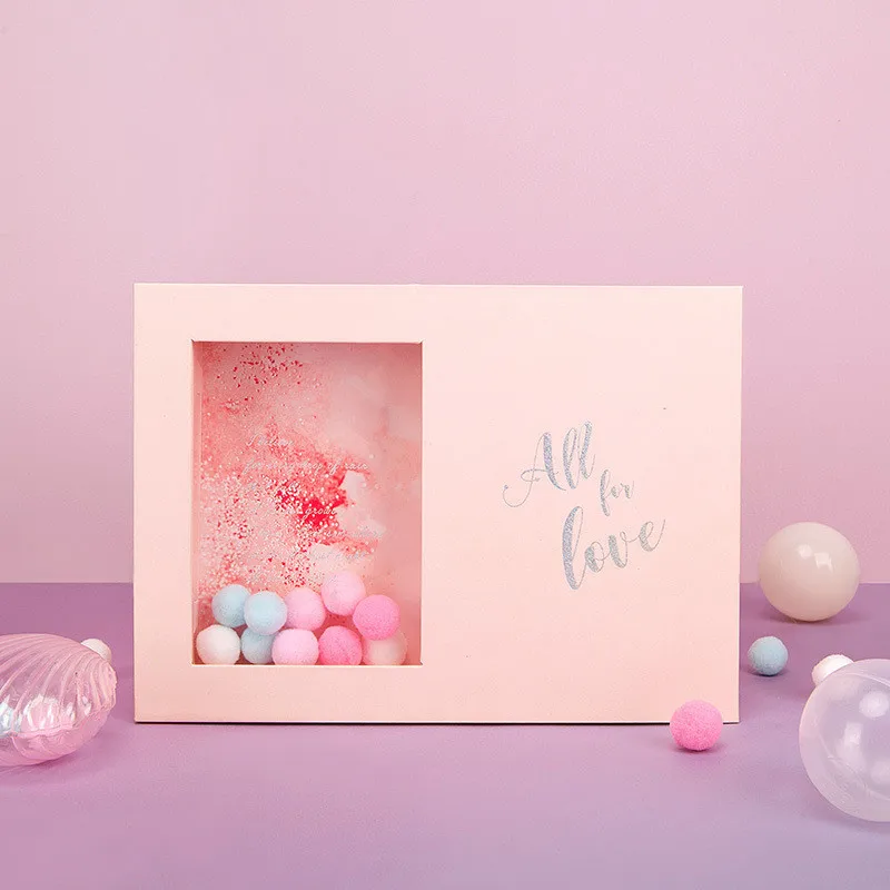 

Hot selling style pink mother's day gift boxes creative ins gift box packaging gift boxes Valentine's Day delicate high-quality