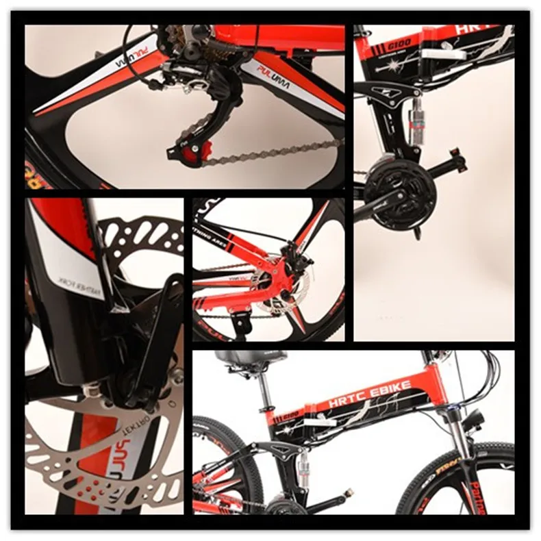 Discount 26 inch electric mountain bike 48v lithium battery 400w motor drive electric bicycle TEKTRO brake assist range 70km 16