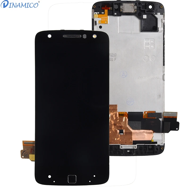 Dinamico акция для Moto Z Force Lcd кодирующий преобразователь сенсорного экрана в сборе с рамкой для Motorola Z Force Droid display