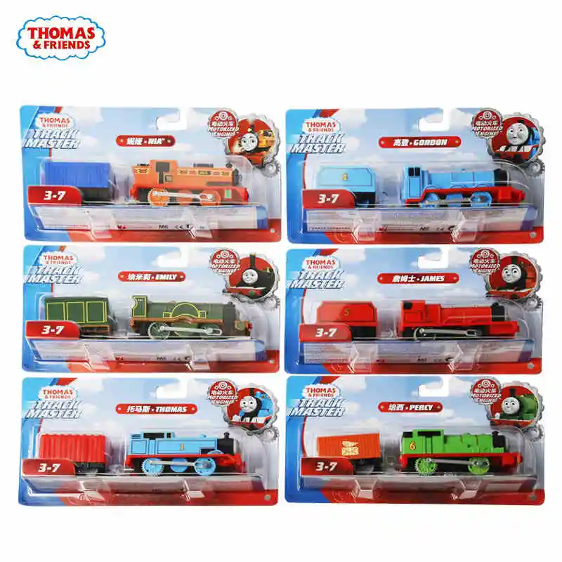 Оригинальный электрический игрушечный автомобиль Thomas and Friends 1:43 литая поезда