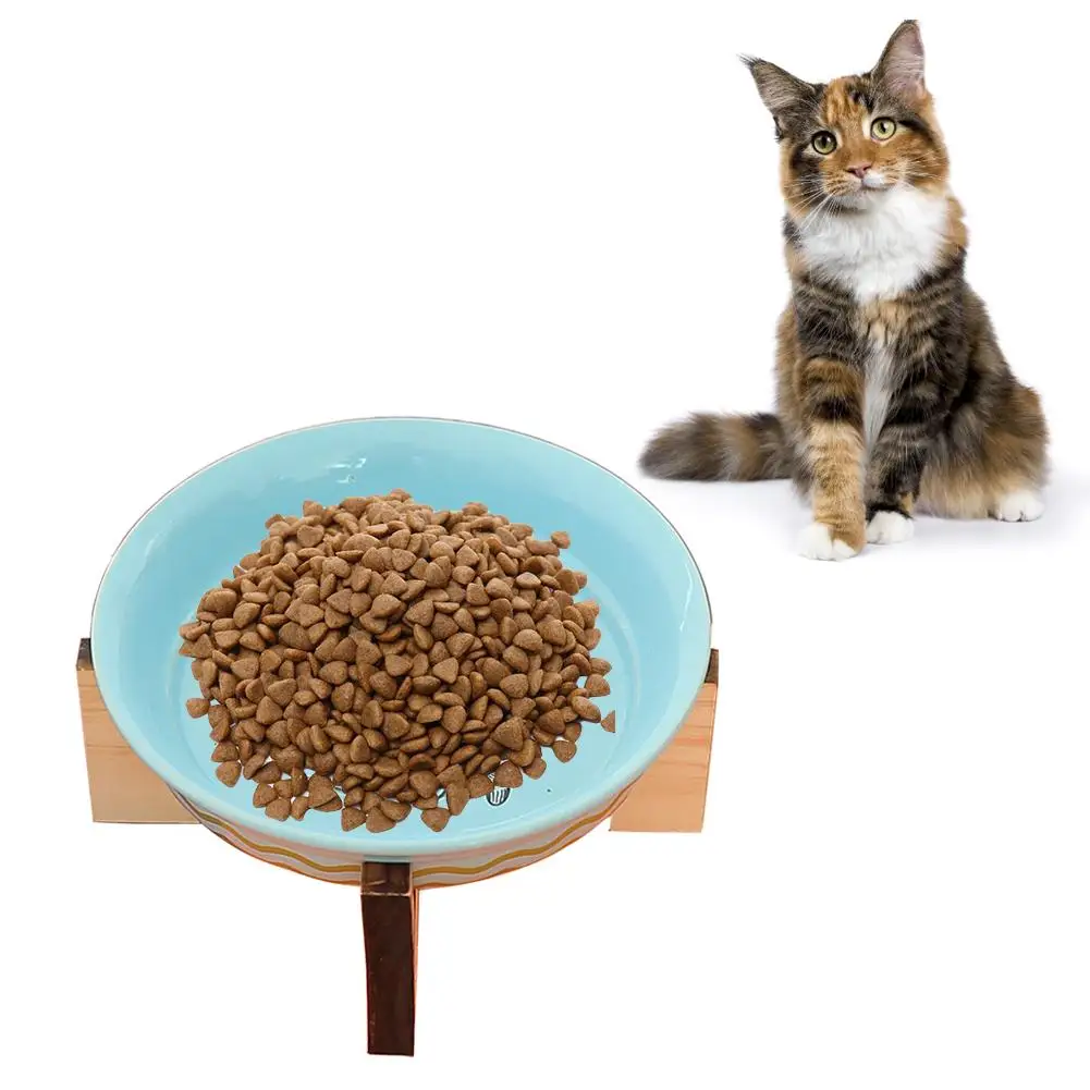 Single bowl Миски для кошек, двойные миски с приподнятой подставкой, Нескользящие миски для еды и воды для домашних животных, кормушки для собак, миски для кошек, принадлежности для домашних животных - Color: Single bowl