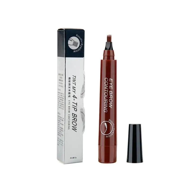 Makeup Eyebrow Pencil Waterproof Fork Tip Eyebrow Tattoo Pencil Long Lasting Professional Fine Sketch Liquid Eye Brow Pencil