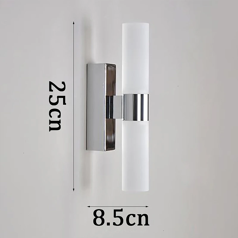 Nordic postmodern design sconces light Simple strip glass modern wall lamp Ins wind blue white gray glass wall lights for home