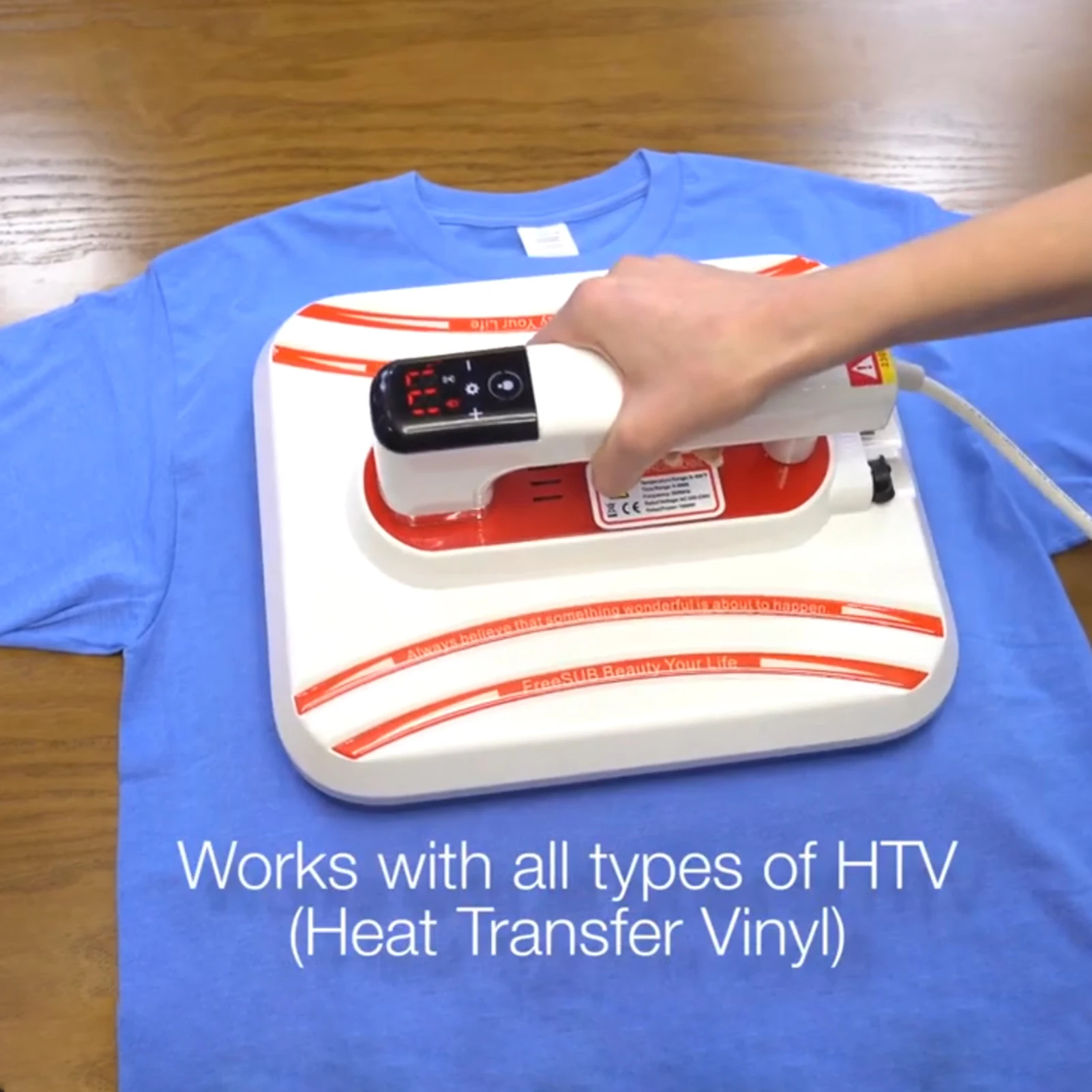 Portable Mini Heat Press Machine T-Shirt Printing DIY Easy Heating