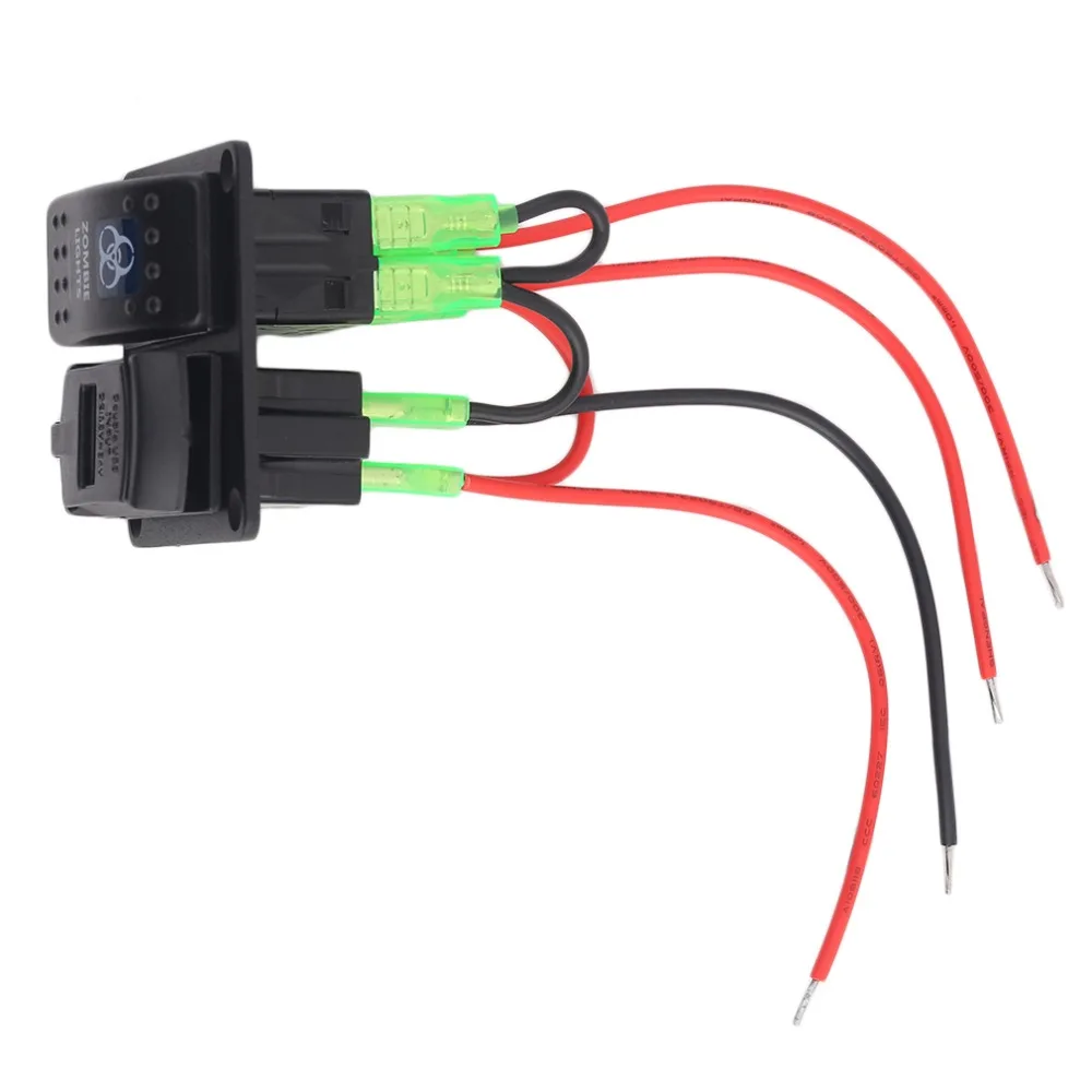 CS-512B1 4.2A IP65 авто лодка морской алюминиевый выключатель доска двойной USB с Вольтметр коммутационная панель