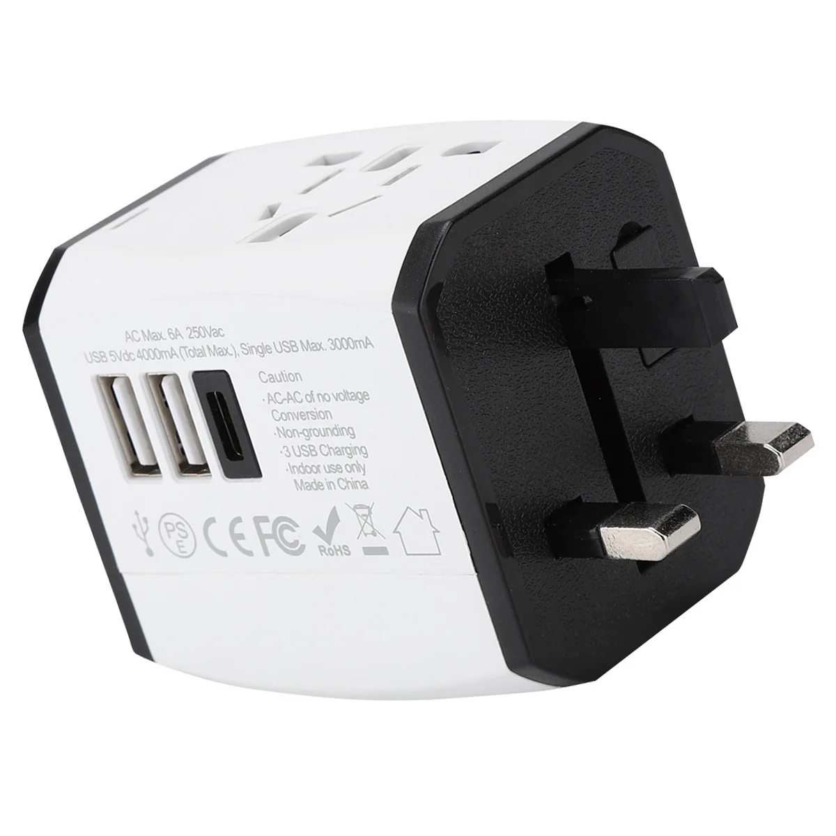 Универсальный адаптер SOONHUA Dual usb type-C адаптер, быстрая зарядка переходники питания 100-240 В для ноутбуков
