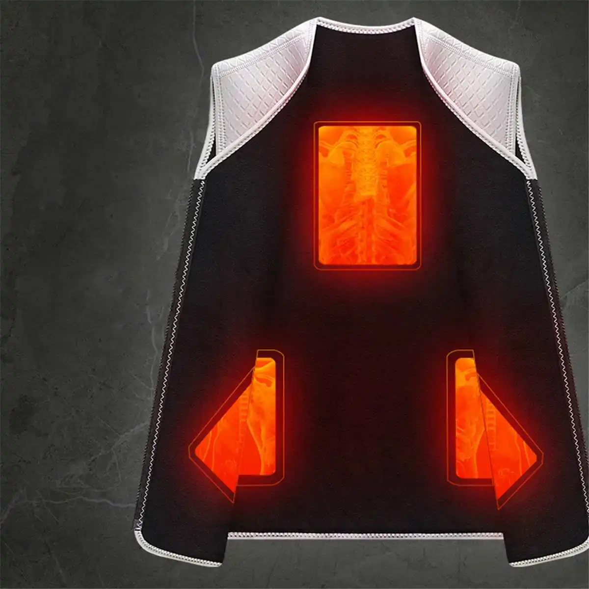 Для мужчин и женщин Открытый USB Инфракрасный нагревательный жилет куртка зимняя гибкая электрическая тепловая одежда жилет для спорта Пешие прогулки