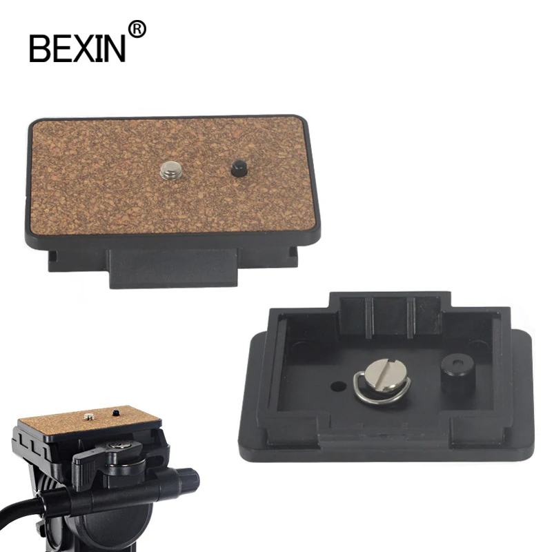 V BESTLIFE Camera Quick Release Plate QR Plate Tripod Mount Head for Yunteng VCT668 ST6/Camera Mount Bayonet 35x35mm Universal 