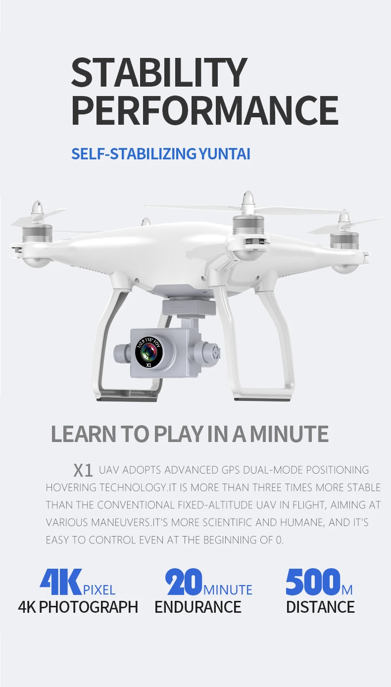 WLtoys XK X1 Pro Quadcopter with Camera 1080P FPV GPS RC Drone 5G Wifi FPV 2-Axis Brushless Motor Self-stabilizing Gimbal Dron