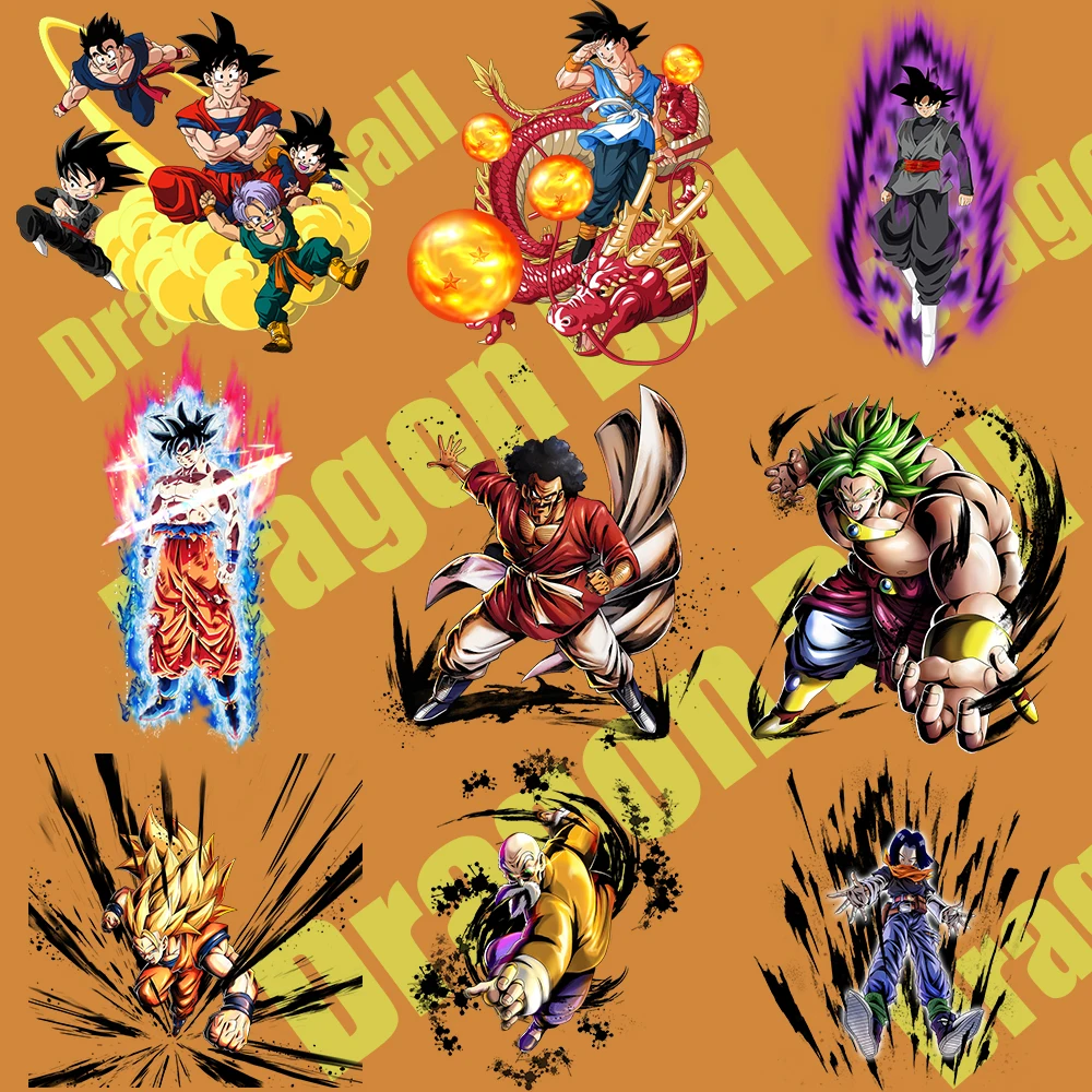 Виниловые нашивки с надписью Dragon Ball термотрансферные для одежды платья сон