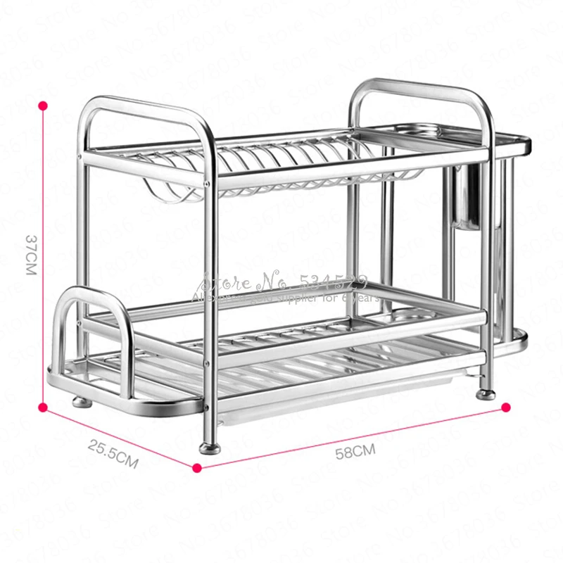 21% кухонная полка из нержавеющей стали стеллаж для сушки посуды стойка для сухих блюд посуда для хранения посуды