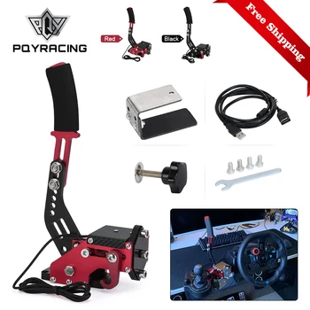 

PC USB Hand Brake+Clamp For SIM Auto Racing Games G25/G27/G29 T500 Steel & Aluminum RALLY Adjustable For PC Windows