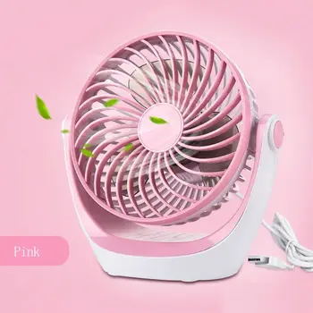 

5 inch USB Fan Portable 2 Speed Adjustable 360° Rotatable Mini Personal Fan Air Cooler for Home Office Bedroom Desktop D08B