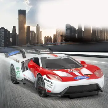 

Kuulee Simulate Alloy Racing Car Model Toy for Ford V8 Collection Home Decoration
