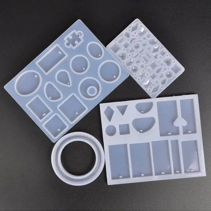 127Pcs Silicone Casting Molds and Tools Set for DIY Jewelry Craft Making-Drop