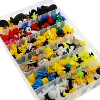 

510pcs Auto Car Body Plastic Push Pin Rivet Fasteners Trim Panel Moulding Clips Car Decoration Accessories Car Clip