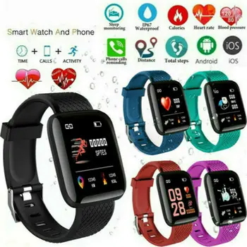 

116 PLUS Smart Bracelet D13 Heart Rate Blood Pressure Waterproof Smart Watch Kit