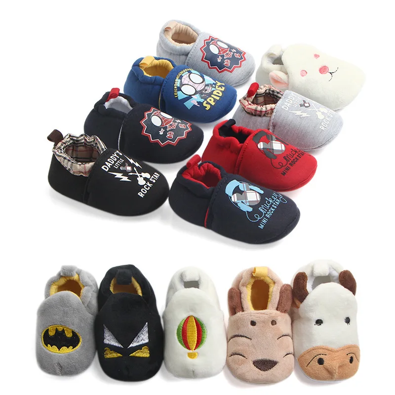 

Pair Fashion Baby Girls Boys Cute Cartoon Non-slip Cotton Toddler Floor Socks Animal Pattern First Walker Shoes for Newborns