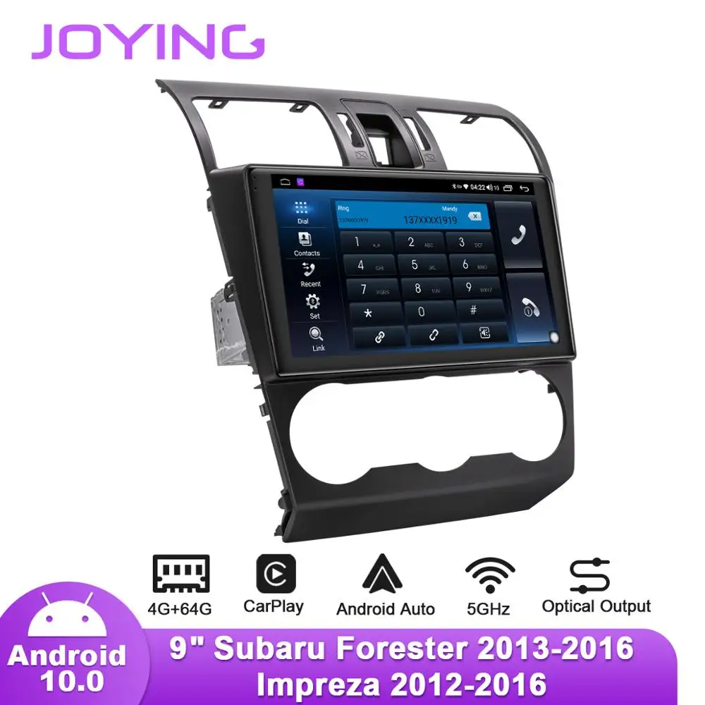 Автомобильное радио JOYING 9 &quotAndroid10 для Subaru Forester 4 2013 2018/ WRX STI 2015 2019/Impreza 2012 2016 GPS DSP SPDIF