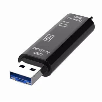 

OTG Hub Adapter Supporting / TF /Type-C / USB 3.0 / Micro USB with Card Reader