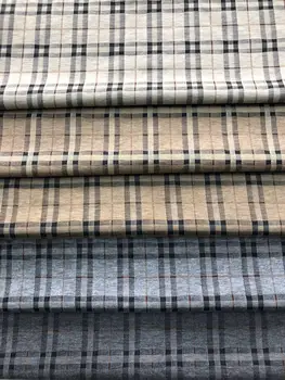 

100x160cm Diy Plaid Knit Color Jacquard Set Pants Dress Childrenswear MEN'S Wear Fabric Cloth Material