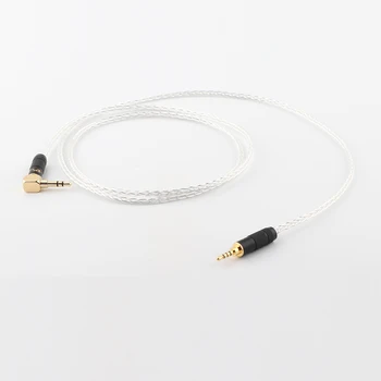 

8 Cores Silver Plated 3.5mm to 3.5mm Upgrade Cable for Philips shp9500 Fidelio X2 X1 MDR-1A AH-MM400