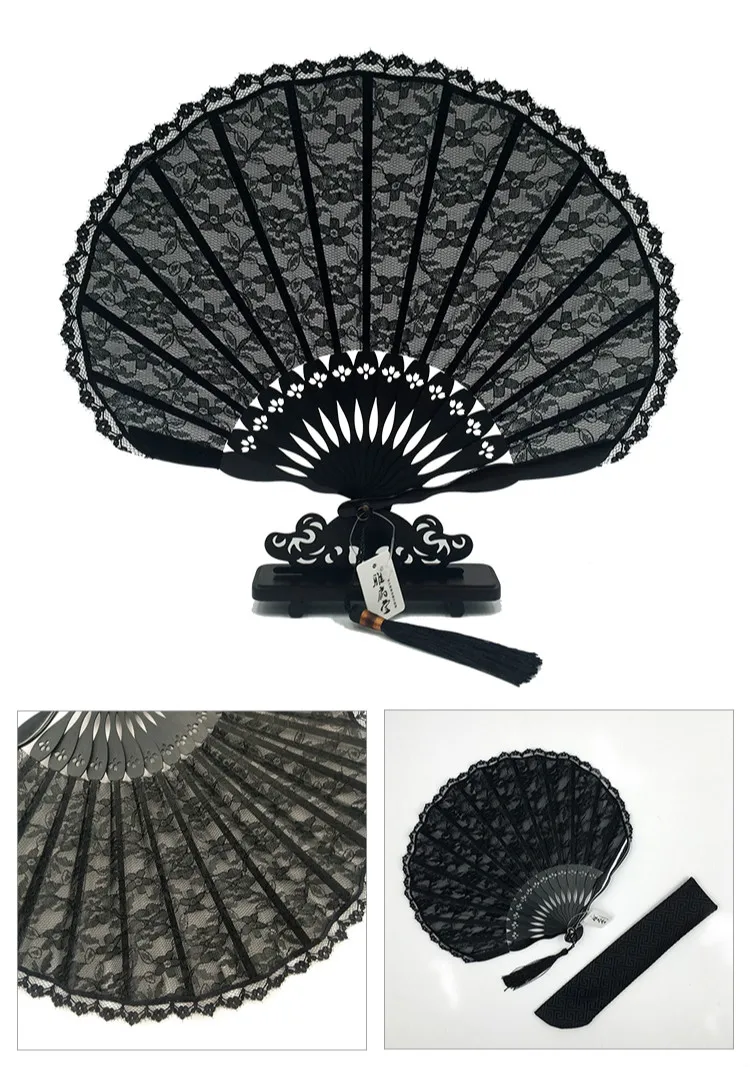 Lace Fan Small Folding Lace Shell Fan Portable Vintage Lady Folding Fan  Japanese Style Women Fans Summer Bamboo Hand Fan - Decorative Fans -  AliExpress
