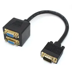 VGA кабель один разделен на два VGA распределение видеосигналов линии VGA Близнецы линии VGA один разделен на два компьютера видеопровод