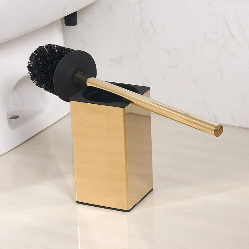 Vidric Carlisle золотой из нержавеющей стали Туалет Ванная комната люкс без пола установка мягкой щетины держатель щетки без мертвых кончиков