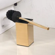 Vidric Carlisle золотой из нержавеющей стали Туалет Ванная комната люкс без пола установка мягкой щетины держатель щетки без мертвых кончиков