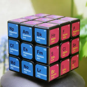 

Element Period Learning Magic Cube 3x3x3 Puzzle UV Chemical Cube Neo Magico Cubo Educational Toys Gifts for Kids Adults