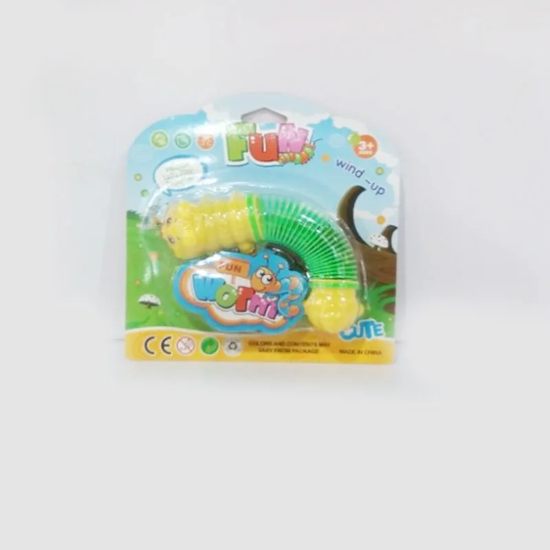 

Wind-up Toy Rainbow Ring Joy Crawler Infants Fun Spring Doll Toys Climb Crawler Spring Worm