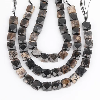 

18-20mm Natural Coral Jades Slice Square Loose Beads Charms Bracelet,Raw Gems Stone Cube Bead Pendant Strands EF-CT-321AMFJ