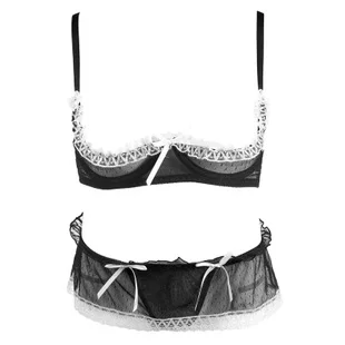 

Appeal underwear dew breast open shift suit bosom to hold suit female feeling bud silk embroiders