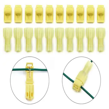 

50Pcs Quick Electrical Wire Connectors Snap Splice Lock Wire Terminal Crimp Connector Waterproof Electrical Connector 12 AWG
